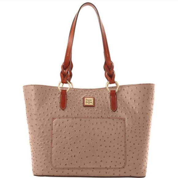 Dooney & Bourke Ostrich Tammy Tote - Picture 1 of 7